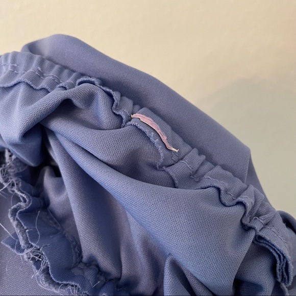 Pastel Indigo Blue Boho Crochet Maxi Dress - Picture 4 of 5